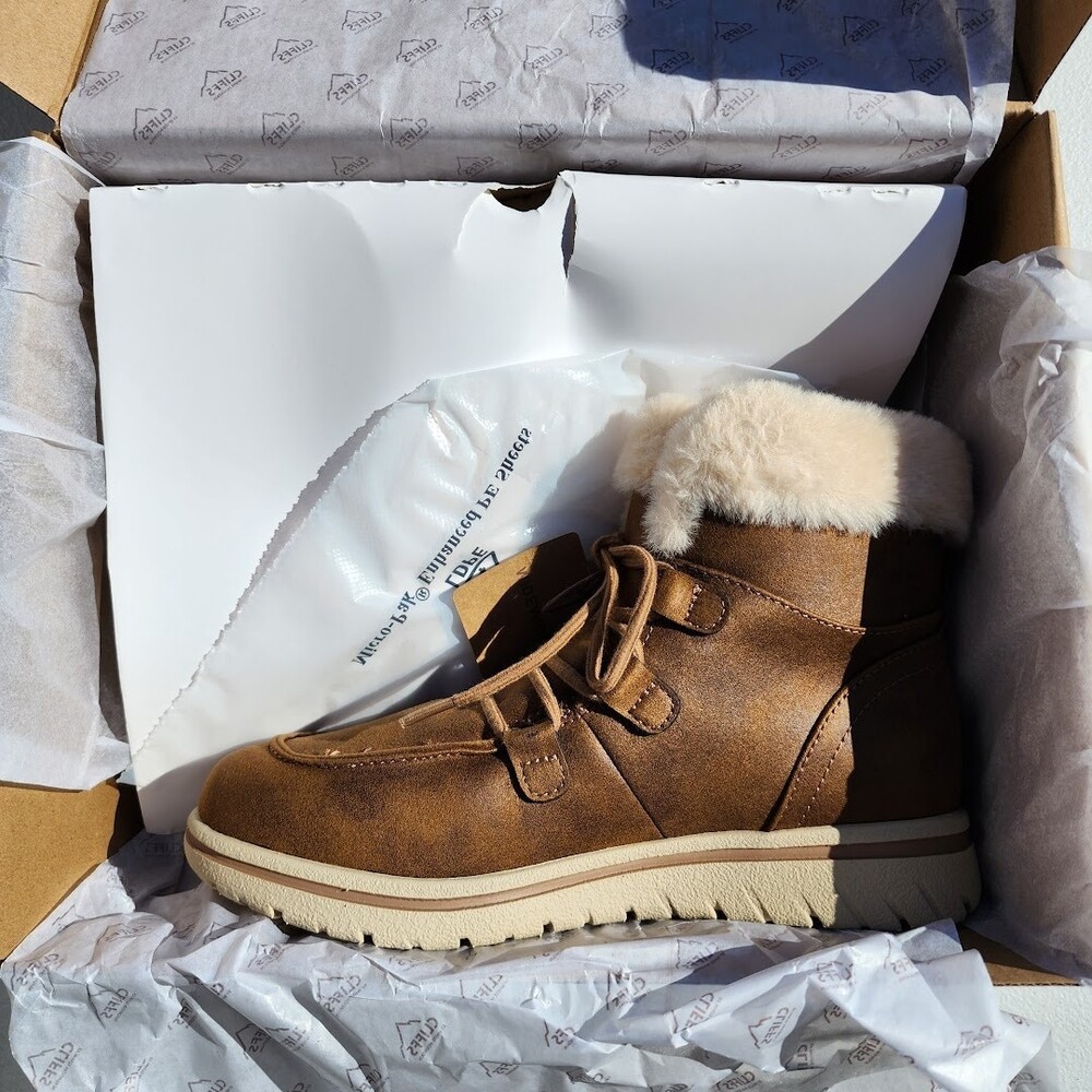 Cliffs by White Mountain Harrison Tan Lace-Up Booties Women’s 7.5 Wide NEW - Picture 10 of 12